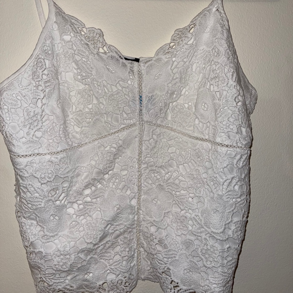 Rue21 crochet white top us 3x